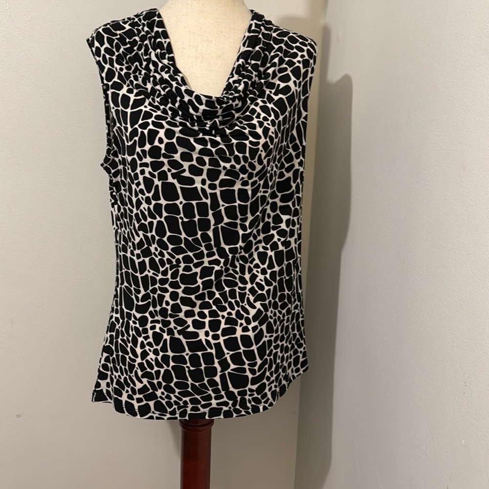 Dress Barn sleeveless cowl neck blouse